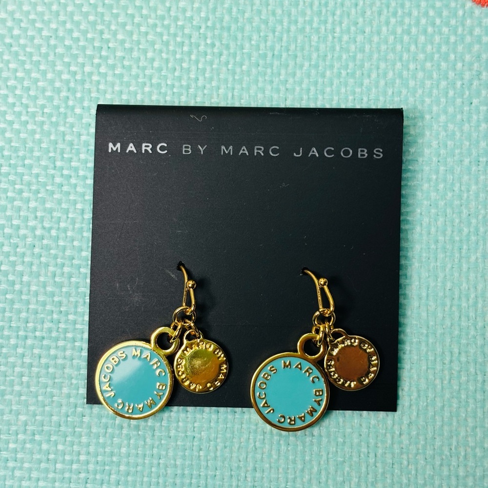 Marc by Marc Jacobs Gold and Turquoise Earrings